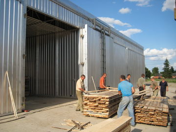 Aluminium en bois de pièce de séchage de 60 mètres cubes et matériaux d'acier inoxydable