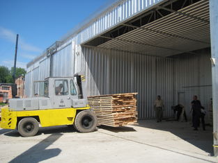 Un four de séchage de bois de 75 mètres cubes, un séchoir industriel de bois est homologué CE